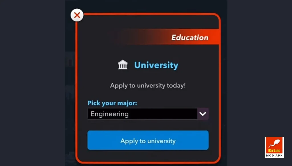 STEM degree for becoming astronaut in Bitlife